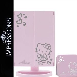 Impressions X Hello Kitty Super Cute  Trifold + Compact Mirror Bundle